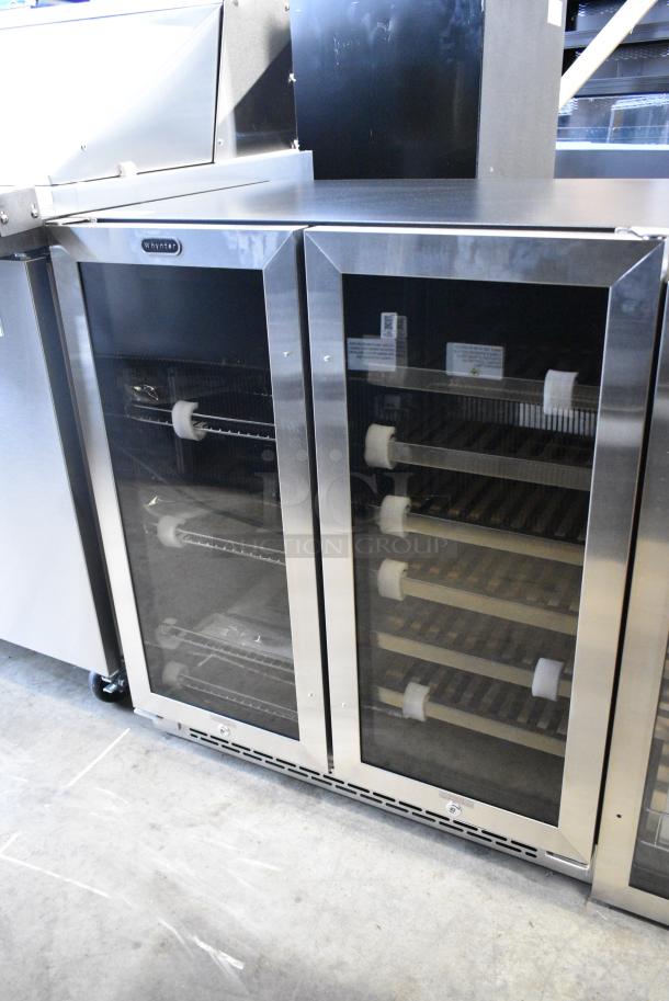 BRAND NEW SCRATCH AND DENT! Whynter BWB-3388FDS 30″ Built-in French Door 33 Bottle Wine Refrigerator, 24" Wide Dual Zone. 115 Volts, 1 Phase. Tested and Working! - Image 2 of 7