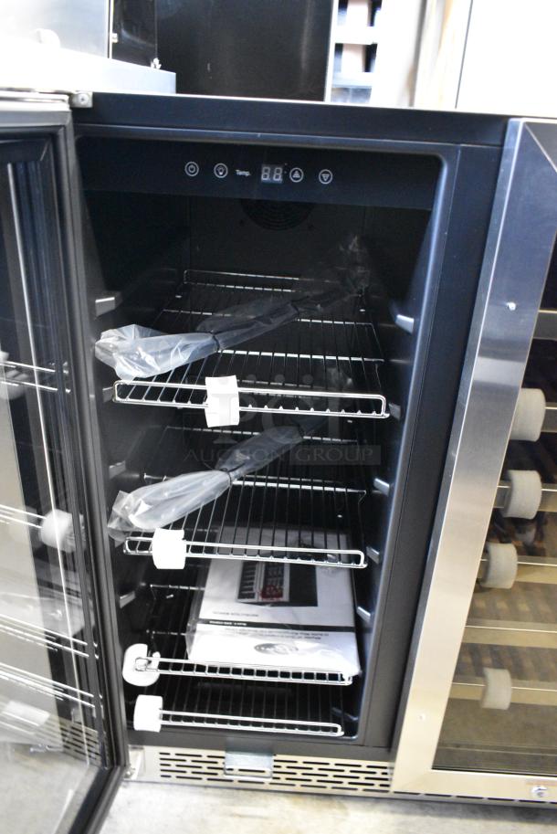 BRAND NEW SCRATCH AND DENT! Whynter BWB-3388FDS 30″ Built-in French Door 33 Bottle Wine Refrigerator, 24" Wide Dual Zone. 115 Volts, 1 Phase. Tested and Working! - Image 4 of 7
