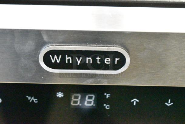 BRAND NEW SCRATCH AND DENT! Whynter FWC-341TS 34 Bottle Freestanding Stainless Steel Wine Refrigerator with Display Shelf and Digital Control. 115 Volts, 1 Phase. Tested and Working! - Image 3 of 5