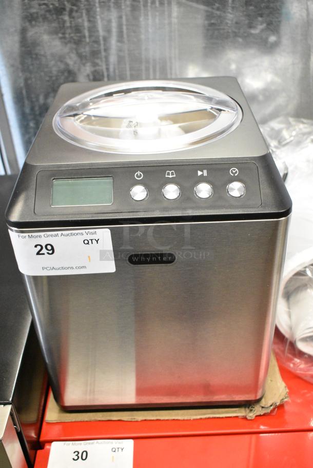 BRAND NEW SCRATCH AND DENT! Whynter ICM-201SB 2.1 Quart Upright Ice Cream Maker with Stainless Steel Bowl. 115 Volts, 1 Phase. Tested and Working! - Image 2 of 9