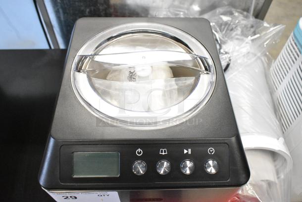 BRAND NEW SCRATCH AND DENT! Whynter ICM-201SB 2.1 Quart Upright Ice Cream Maker with Stainless Steel Bowl. 115 Volts, 1 Phase. Tested and Working! - Image 4 of 9