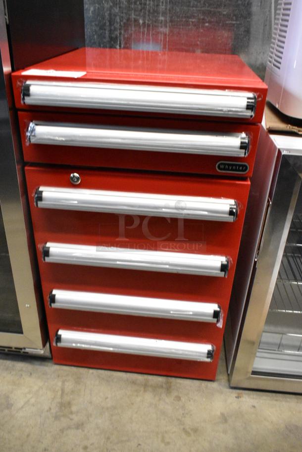 BRAND NEW SCRATCH AND DENT! Whynter TBR-185SR Portable 1.8 cu.ft. Tool Box Refrigerator with 2 Drawers and Lock. 115 Volts, 1 Phase. Tested and Working! - Image 2 of 6