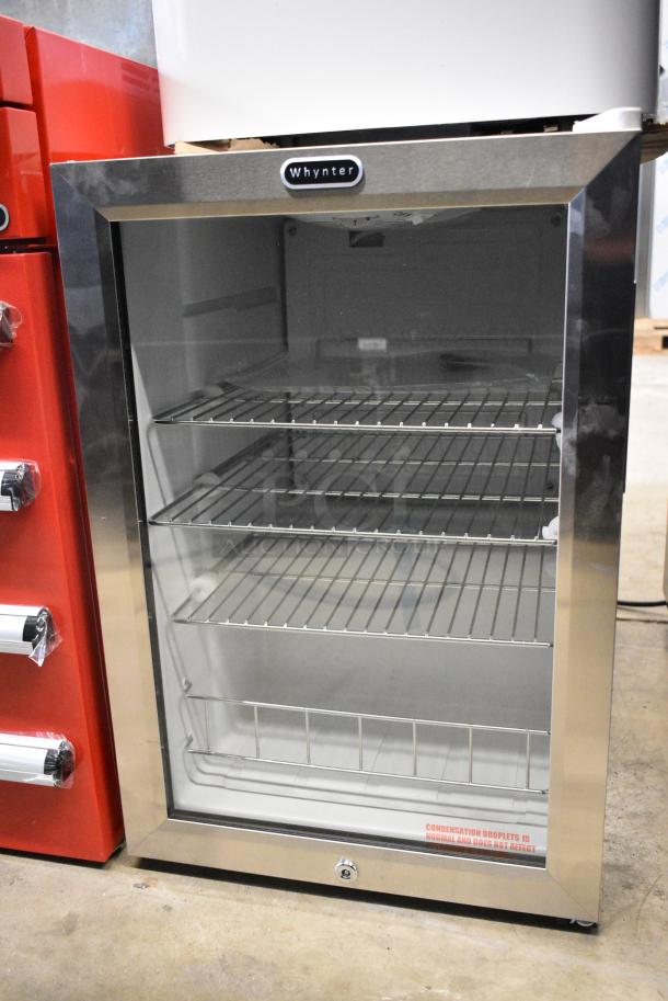 BRAND NEW SCRATCH AND DENT! Whynter BR-091WS 90-Can Beverage Refrigerator With Lock. 115 Volts, 1 Phase. Tested and Working! - Image 2 of 5