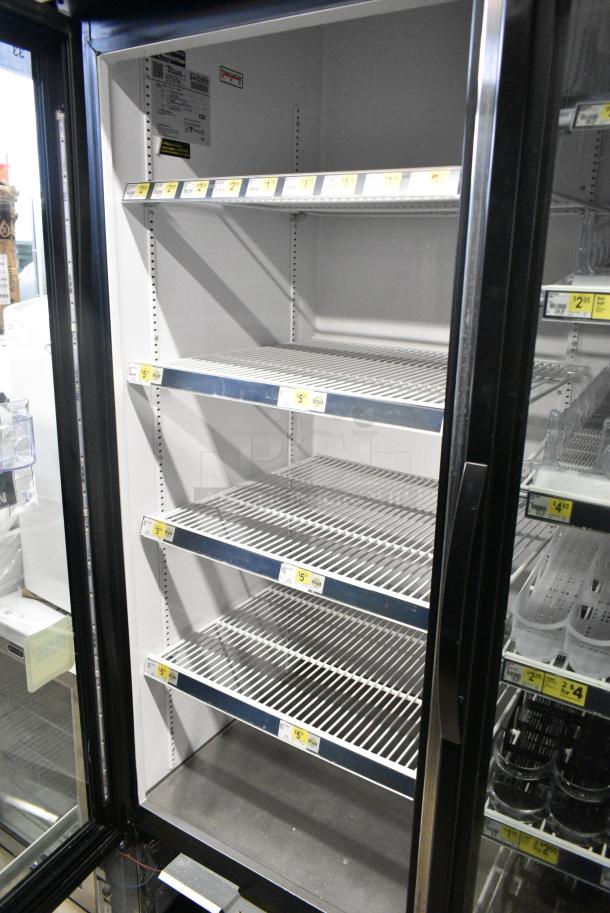 2018 True GDM-72-HC Metal Commercial 3 Door Reach In Cooler Merchandiser w/ Poly Coated Racks. 115 Volts, 1 Phase. Tested and Working! - Image 4 of 7