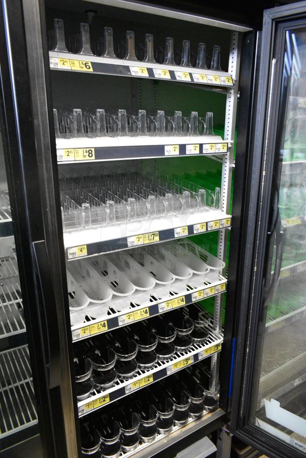 2018 True GDM-72-HC Metal Commercial 3 Door Reach In Cooler Merchandiser w/ Poly Coated Racks. 115 Volts, 1 Phase. Tested and Working! - Image 5 of 7