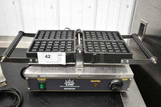 2023 Carnival King 382WBS180 Stainless Steel Commercial Countertop Single Brussels Belgian Waffle Maker. 120 Volts, 1 Phase. Tested and Working!