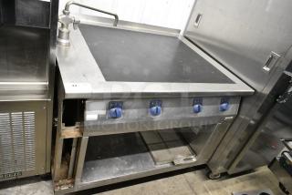 Electrolux Stainless Steel Commercial Induction Range w/ Under Shelf. Power Supply Has Been Removed