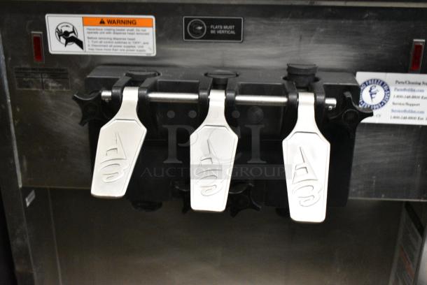 Electro Freeze SL500-132 Stainless Steel Commercial Floor Style Water Cooled 2 Flavor w/ Twist Soft Serve Soft Serve Ice Cream Machine on Commercial Casters. 208-230 Volts, 3 Phase. - Image 3 of 10