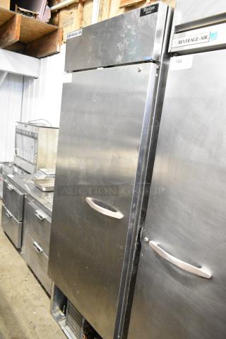 Beverage Air HBF27HC-1-18 Stainless Steel Commercial Single Door Reach In Freezer. 115 Volts, 1 Phase. Tested and Powers On But Does Not Get Cold