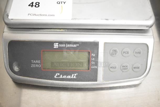 San Jamar Escali SCDGM66 Metal Countertop Scale. Tested and Working! - Image 4 of 5