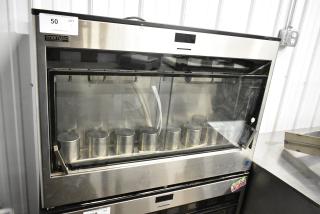 Enomatic 1876EC3ICNNN Stainless Steel Commercial Countertop 8 Slot Wine Serving System Merchandiser. 115 Volts, 1 Phase. Tested and Does Not Power On