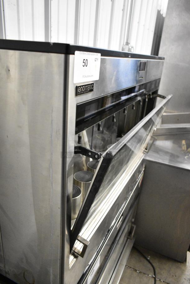Enomatic 1876EC3ICNNN Stainless Steel Commercial Countertop 8 Slot Wine Serving System Merchandiser. 115 Volts, 1 Phase. Tested and Does Not Power On - Image 4 of 7