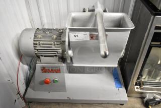 Sirman Metal Commercial Countertop Hard Cheese Grater. 115 Volts, 1 Phase. Cannot Test Due To Cut Power Cord