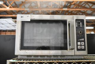 Amana RCS10DSE Stainless Steel Commercial Countertop Microwave Oven. 120 Volts, 1 Phase.