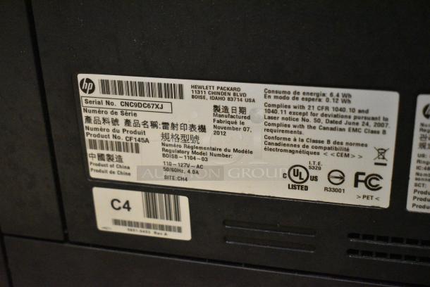 HP CF145A Countertop Printer w/ Ink Cartridges. 110-127 Volts, 1 Phase. - Image 11 of 11
