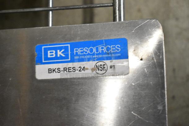 ALL ONE MONEY! Lot of Various Items Including Black Poly Bus Bins, White Bin, Splash Guard and Metal Stand. - Image 8 of 9