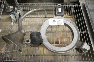 2 Various Metal Items Including Dough Hook Attachment and Bowl Dolly. 2 Times Your Bid!