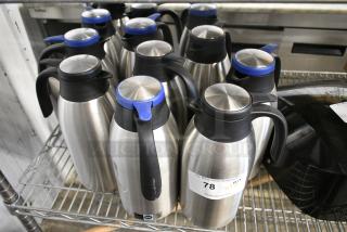 12 BRAND NEW SCRATCH AND DENT! Service Ideas FCC20SS 67 3/5 oz Carafe w/ PushButton Lid - Vacuum Insulated, Stainless. 12 Times Your Bid!