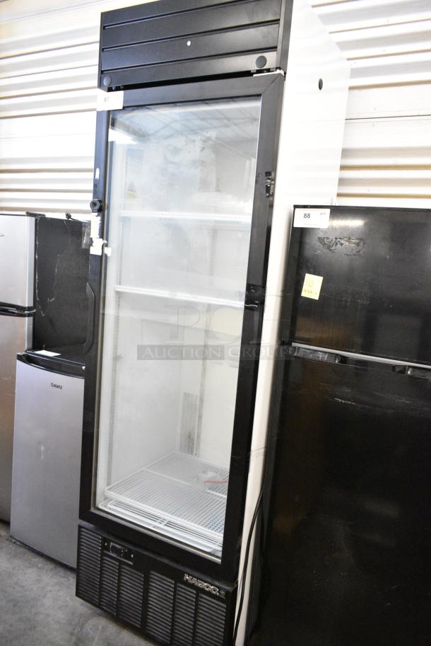 2019 Habco SE18 Metal Commercial Single Door Reach In Cooler Merchandiser w/ Poly Coated Racks. 115 Volts, 1 Phase. Tested and Working! - Image 1 of 4