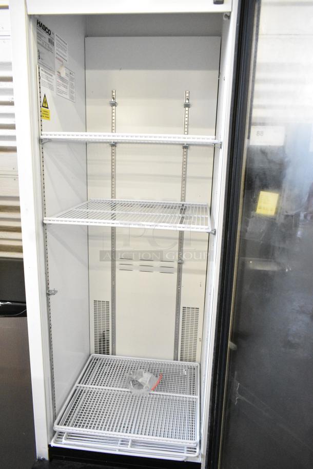 2019 Habco SE18 Metal Commercial Single Door Reach In Cooler Merchandiser w/ Poly Coated Racks. 115 Volts, 1 Phase. Tested and Working! - Image 3 of 4