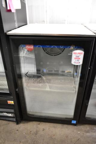 Imbera EVC04 Metal Commercial Single Door Reach In Mini Cooler Merchandiser w/ Poly Coated Racks. 115 Volts, 1 Phase. Tested and Working!