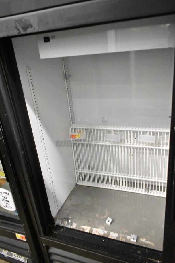 2019 True GDM-41SL-48-HC-LD Metal Commercial 2 Door Reach In Cooler Merchandiser w/ Poly Coated Racks. 115 Volts, 1 Phase. Tested and Working! - Image 3 of 4