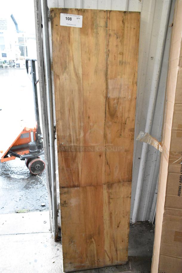 Wooden Butcher Block Tabletop. - Image 1 of 2