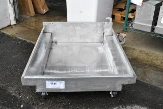 Metal Commercial Grease Trap on Commercial Casters.
