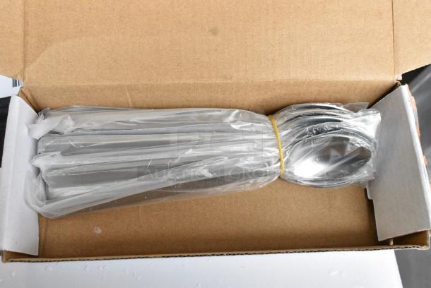 6 BRAND NEW SCRATCH AND DENT! Boxes of 12 B449SITF Chefs Table Spoons. 6 Times Your Bid! - Image 1 of 3