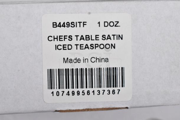 6 BRAND NEW SCRATCH AND DENT! Boxes of 12 B449SITF Chefs Table Spoons. 6 Times Your Bid! - Image 3 of 3
