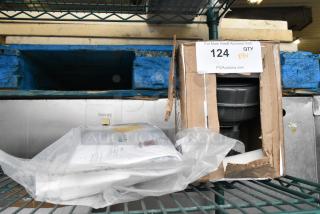 4 BRAND NEW SCRATCH AND DENT! Items Including HP2004265080 Vulcan 00-426508-00008 Gas Line, HP5008574870 Hobart 00-857487-00620 Replacement Water Filter Smf620 Pmkit, HP00874127 Hobart 00-938684-00001 Fixed Shoe with Magnet for HL Series. 4 Times Your Bid!