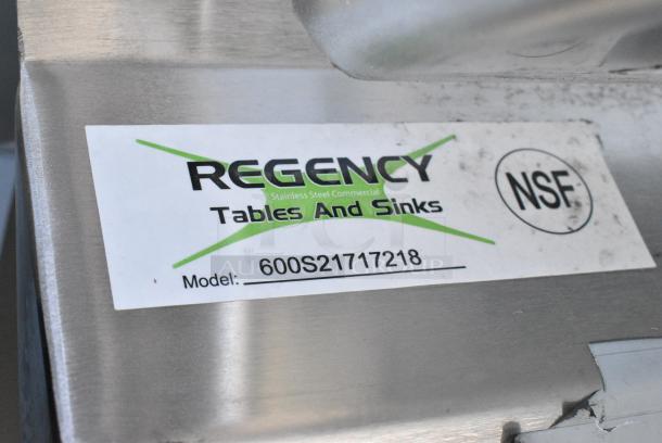 BRAND NEW SCRATCH AND DENT! Regency 600S21717218 Stainless Steel 2 Bay Sink w/ Dual Drain Boards. No Legs. Bays 12x17x12. Drain Boards 16x18 - Image 5 of 5