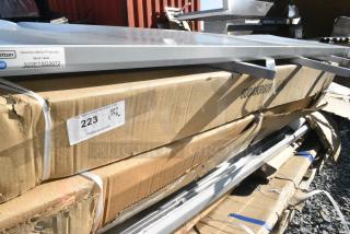 BRAND NEW SCRATCH AND DENT! Regency 600AKR60R 6 Keg Aluminum Keg Rack - 20" x 60" x 76". May Be Missing Pieces.