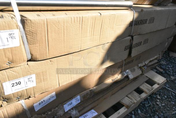 BRAND NEW SCRATCH AND DENT! Regency 600AKR60R 6 Keg Aluminum Keg Rack - 20" x 60" x 76". May Be Missing Pieces. - Image 1 of 2