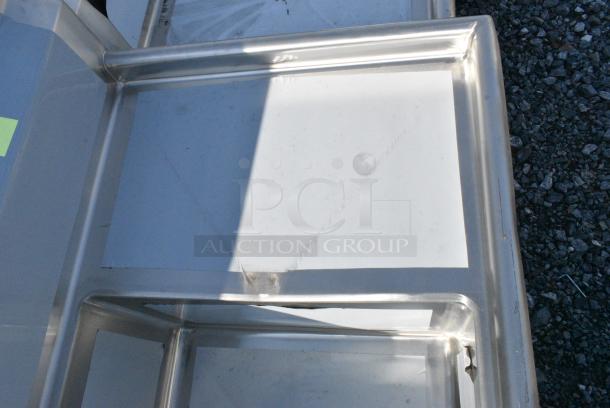 BRAND NEW SCRATCH AND DENT! Regency 600S32424218 Stainless Steel Commercial 3 Bay Sink w/ Dual Drain Boards. No Legs. Bays 24x24x14. Drain Boards 16x25 - Image 4 of 5