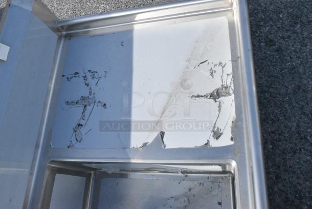 BRAND NEW SCRATCH AND DENT! Regency 600S32028224 Stainless Steel Commercial 3 Bay Sink w/ Dual Drain Boards. No Legs. Bays 20x28x18. Drain Boards 24x30 - Image 4 of 5