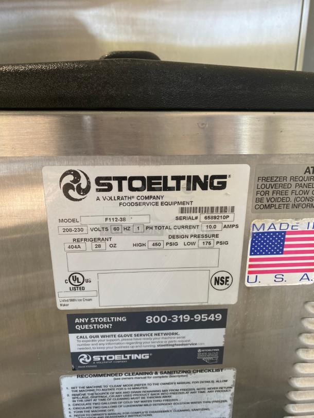 Stoelting F112 Frozen Drink Machine 220V - Image 3 of 3
