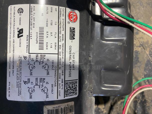 Full hood vent system with motor and fan. - Image 4 of 4