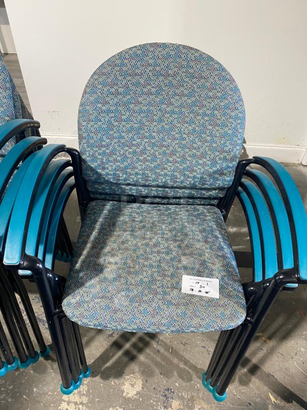 Lot 4 Fabric Chairs - Image 1 of 2