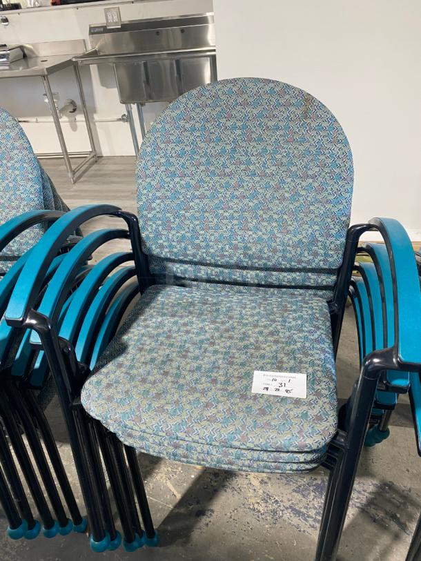 Lot 4 Fabric Chairs - Image 1 of 1