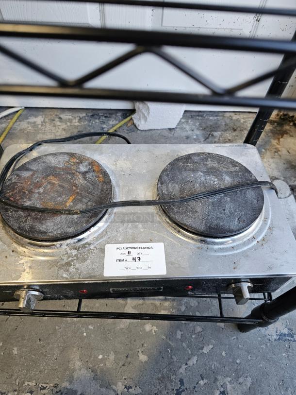 Chef-Built Two Burner Countertop Hotplate - Image 1 of 2