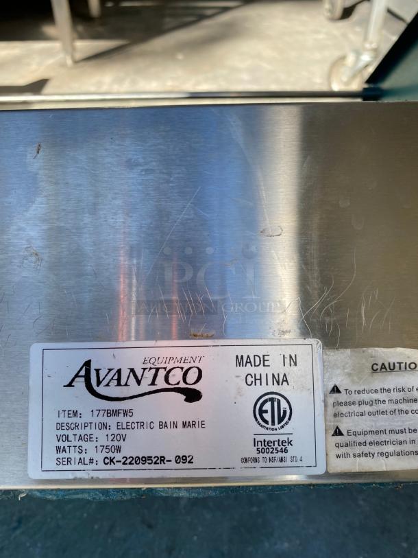 TESTED Avanco Buffet Countertop Food Warmer - Image 3 of 3