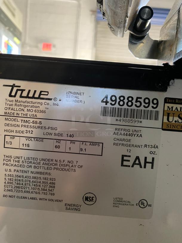 TESTED True TMC-58-S-HC Milk Cooler w/ Top & Side Access - (1024) Half Pint Carton Capacity, 115v - Image 4 of 5