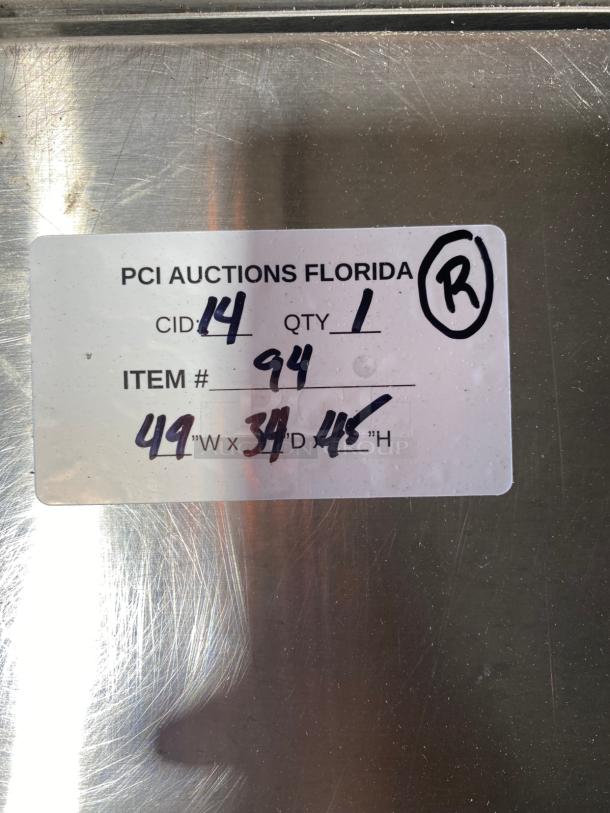 NICE Reach In Cooler Milk Refrigerator w/ Casters - NEEDS POWER CORD - Image 4 of 4