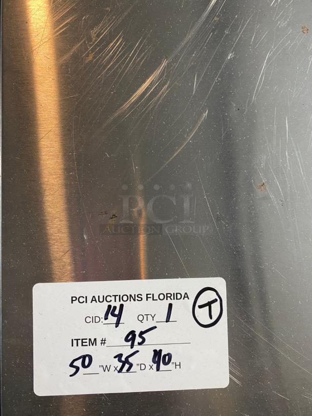 TESTED True TMC-49-S-SS 49 1/4" One Sided Milk Cooler with Stainless Steel Exterior and Interior - Image 4 of 4