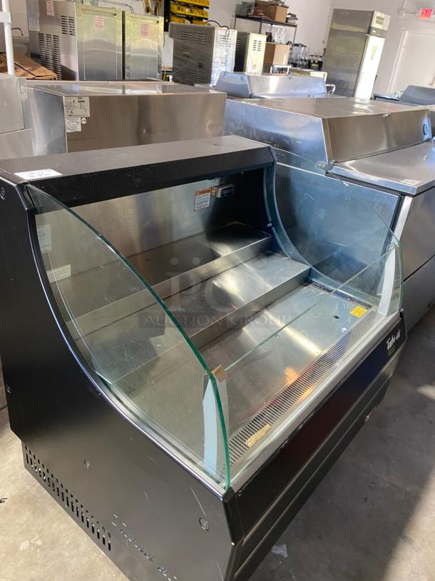 Turbo Air TOM-40SB-N Slim Line 39" Black Horizontal Air Curtain Display Case - Untested - Image 1 of 4