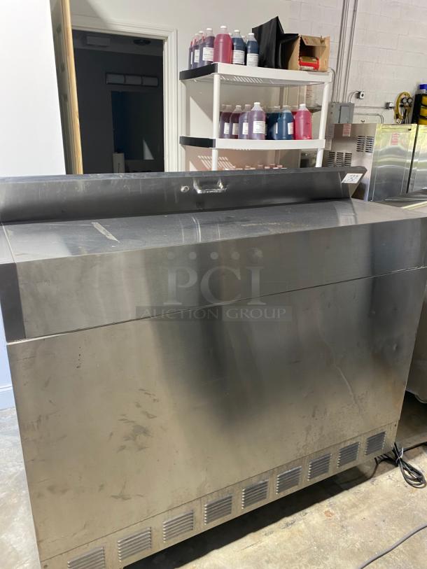 True TMC-58-S 58 1/4" One Sided Milk Cooler with Stainless Steel Exterior and Aluminum Interior - Needs Repair - Image 3 of 5