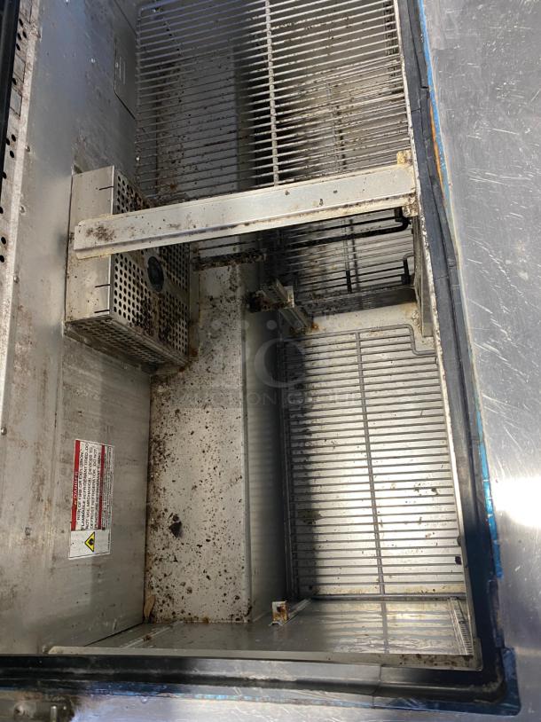 TESTED True TSSU-48-18M-B-HC 48 3/8" 2 Door Mega Top Refrigerated Sandwich Prep Table - Image 2 of 3