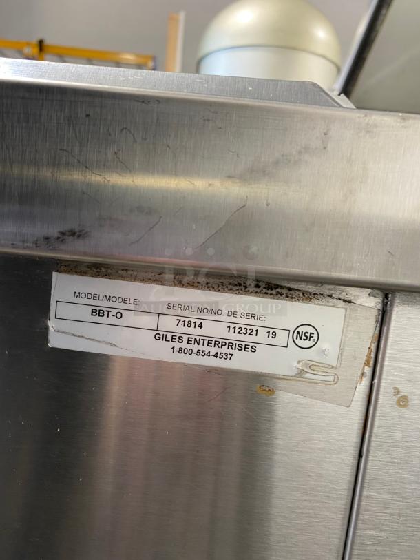 Giles BBT-O Breading & Batter Table w/ Dipping Basket & Sifter Drawer, Lower Receiving Pan AS IS - Image 3 of 3