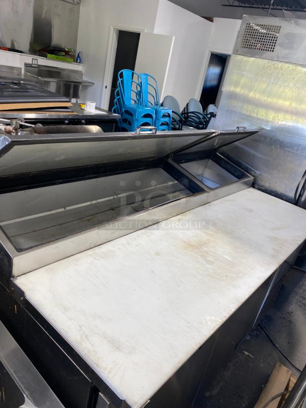 NICE True TPP-AT-67-HC 67 3/8" 2 Door Refrigerated Pizza Prep Table - Image 1 of 3